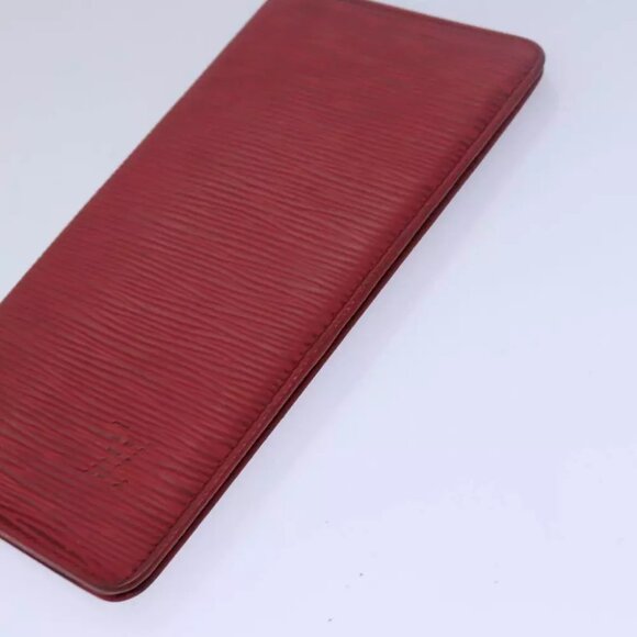 authenticity guaranteed LOUIS VUITTON Epi Wallet 9Set Red Yellow black - Picture 8 of 16